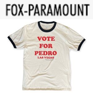 NAPOLEON DYNAMITE FOX PARAMOUNT MOVIE PROMO VOTE FOR PEDRO RINGER T-SHIRT